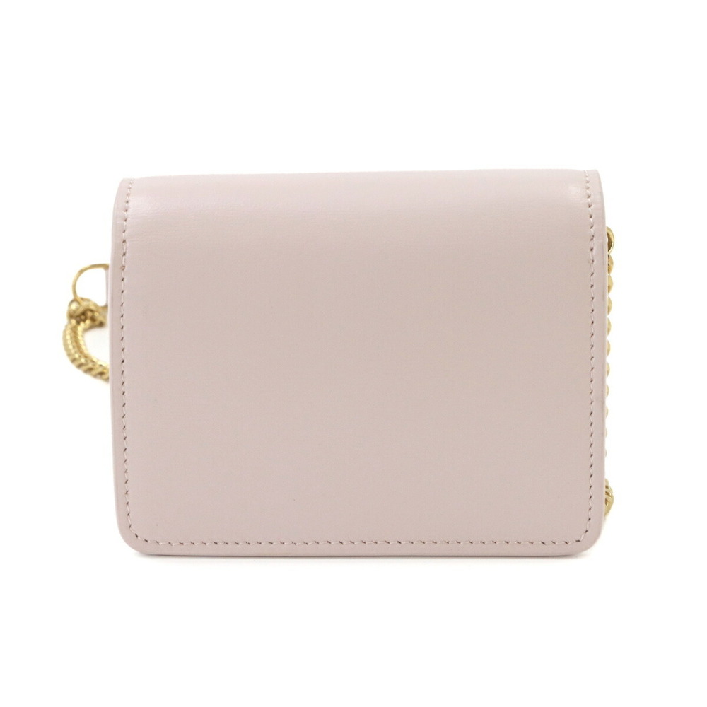 Celine Triomphe Chain Shoulder Handbag, Leather, Pink, Gold Hardware